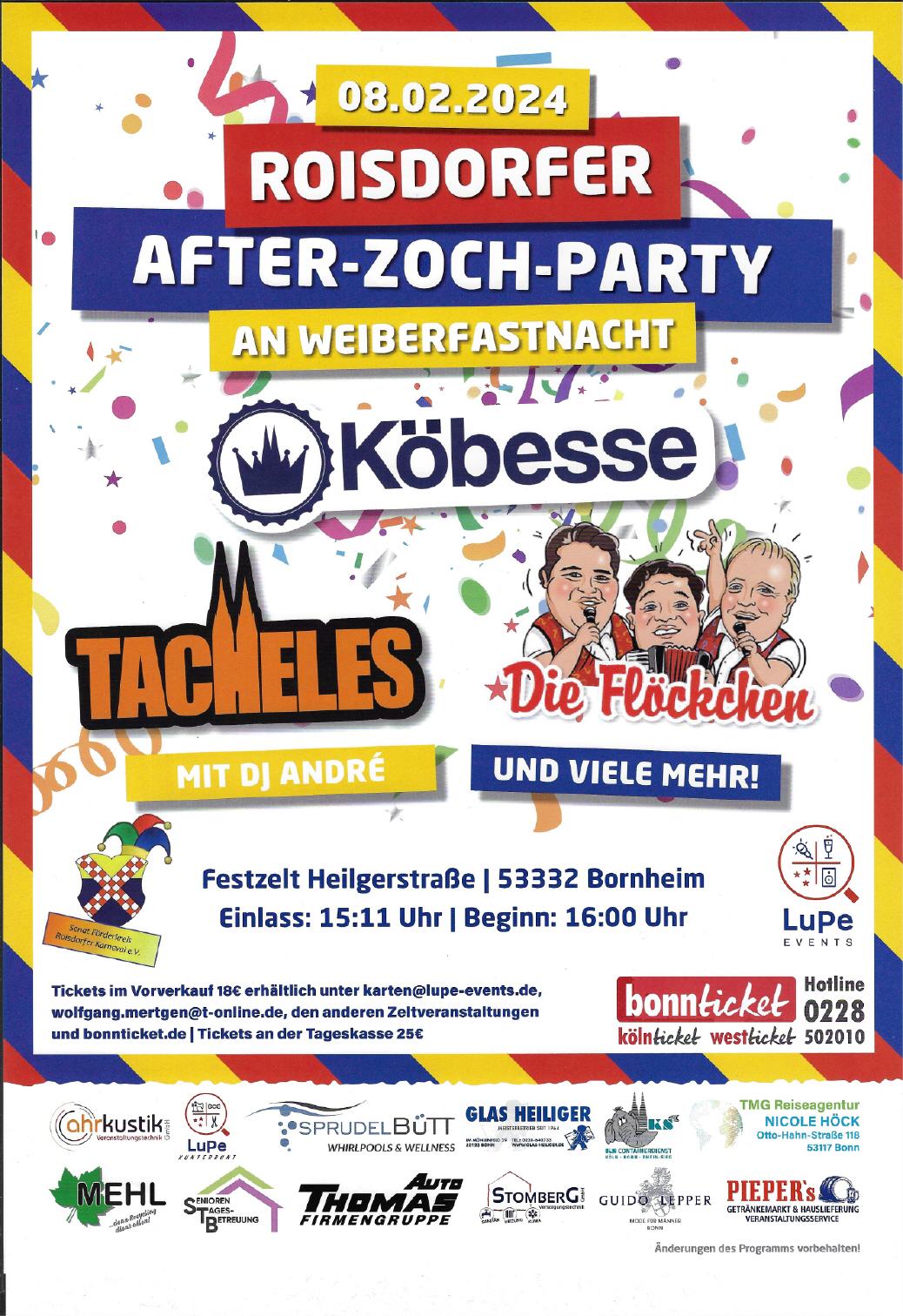Weiberfastnachtsfete